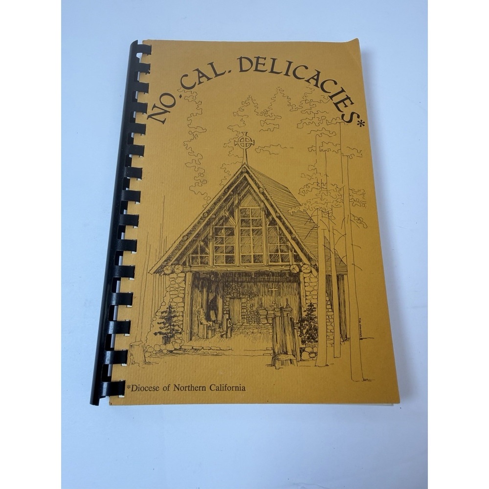 Northern California Delicacies Diocese Cookbook Tahoe City Spiral Bound Vintage